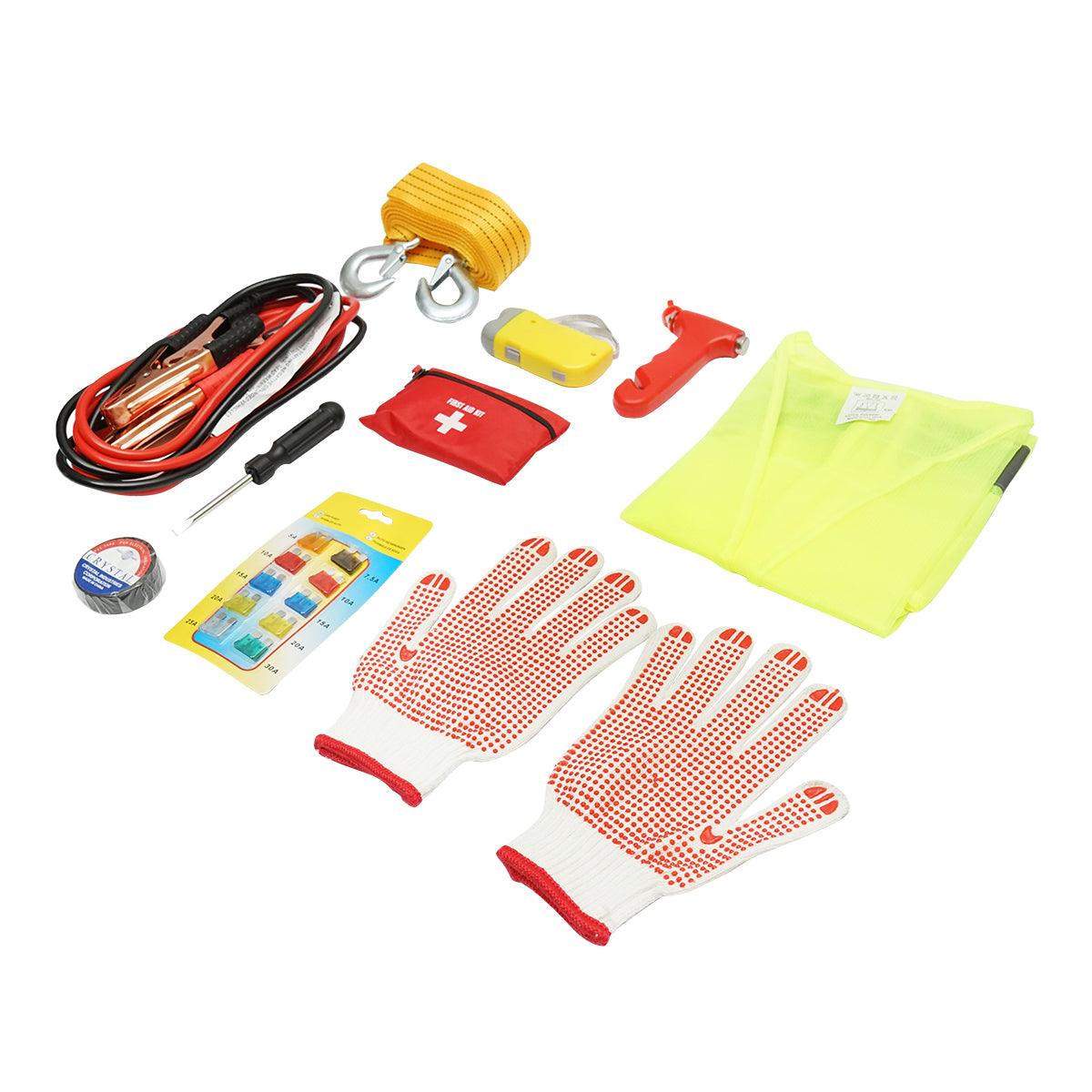 Kit siguranta auto cu necesar de urgenta 10 piese Breckner Germany