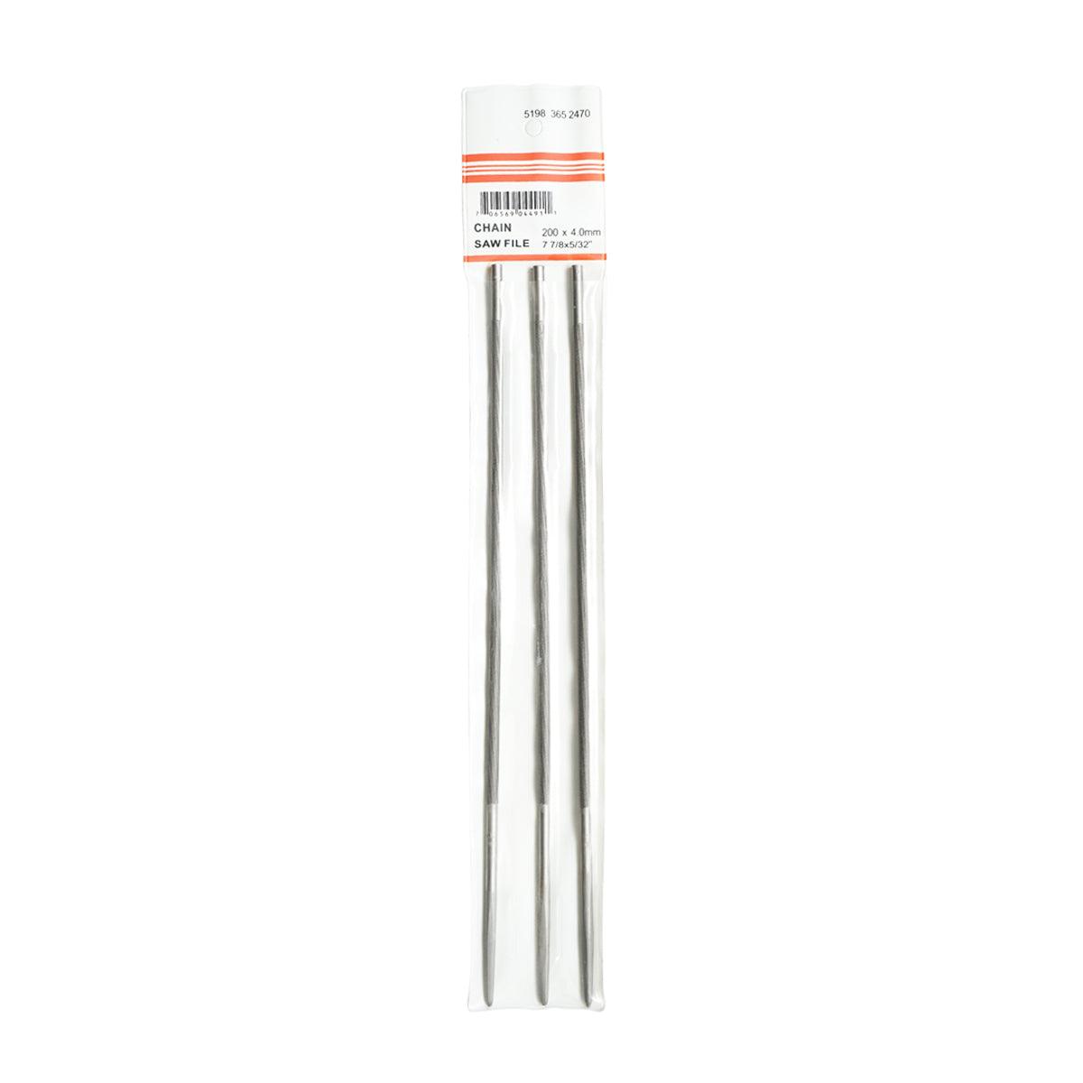 Set 3 pile pentru ascutit lant grujba rotunda 200x4 mm Breckner Germany