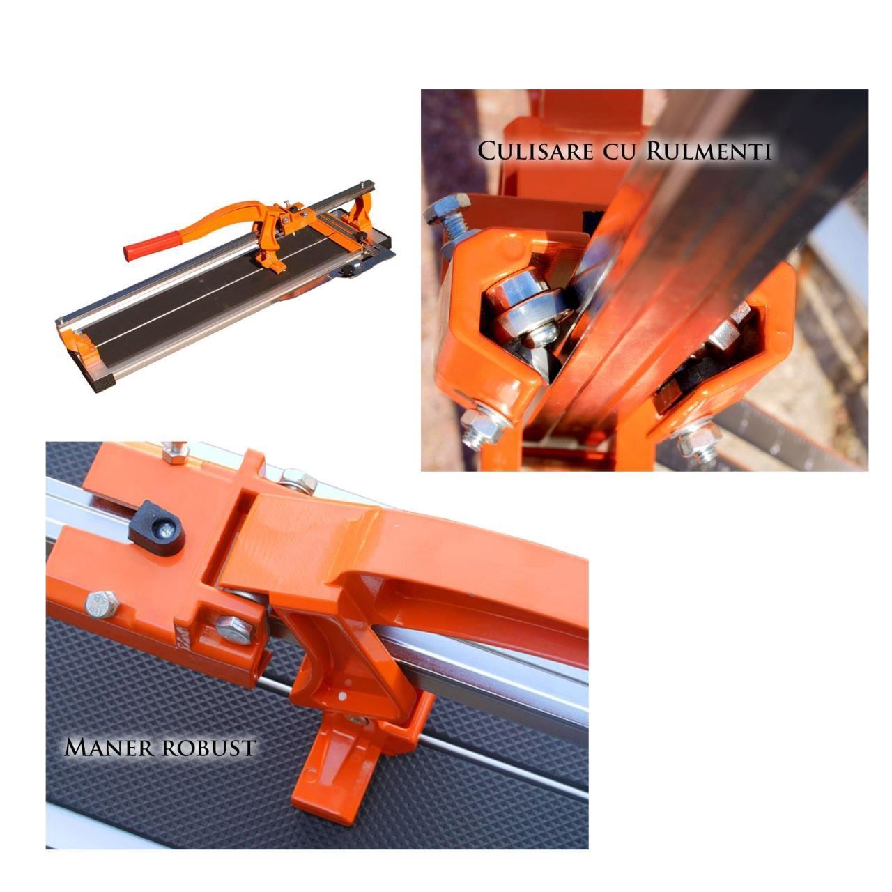 Masina de taiat gresia si faianta, aparat profesional, dispozitiv cu rulmenti, 800 mm, Richmann Exclusive