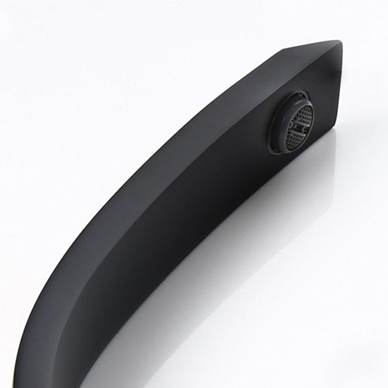 Bateria pentru lavoar Deko Matte, curbata in forma de C, negru mat
