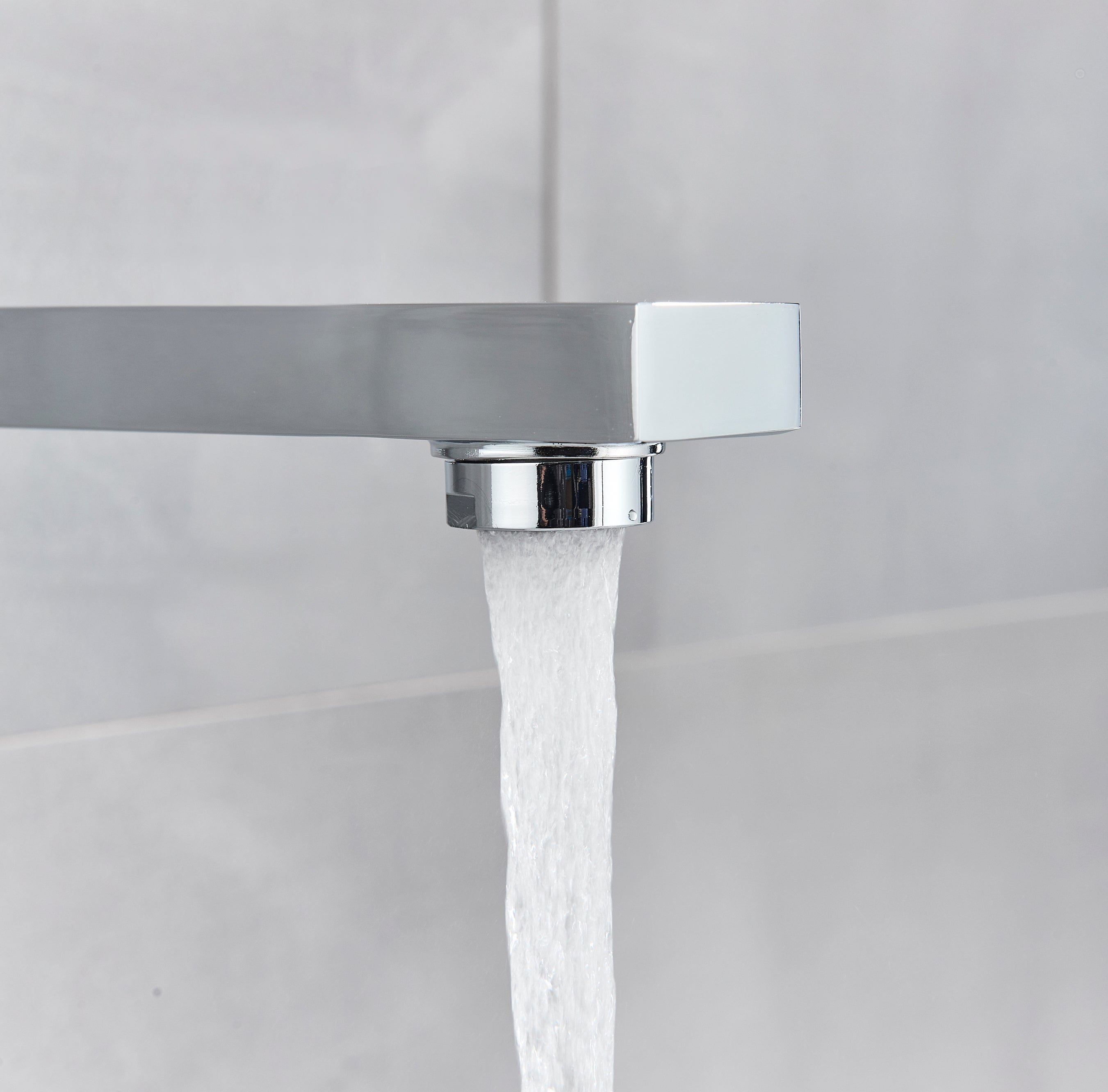 Bateria pentru lavoar, Klasse, incastrata in perete, argintiu cromat