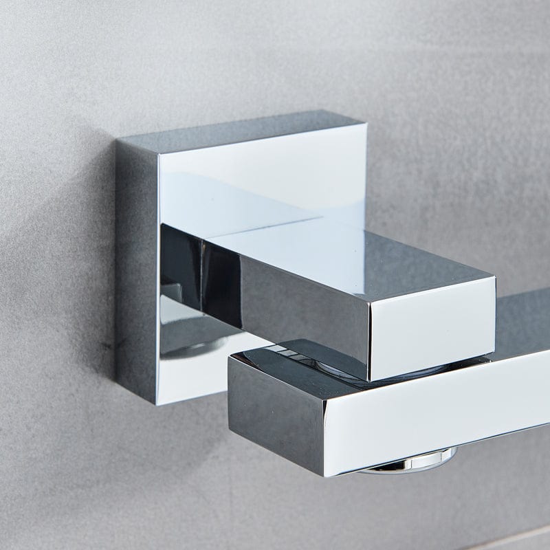 Bateria pentru lavoar, Klasse, incastrata in perete, argintiu cromat