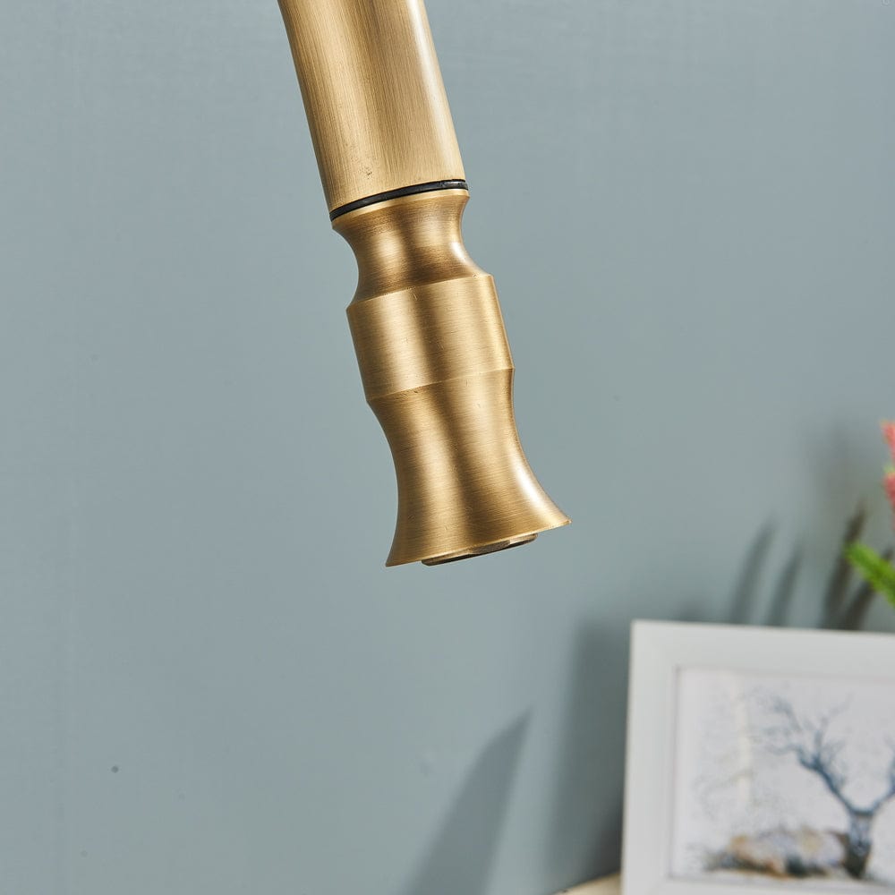 Bateria profesionala pentru bucatarie, o functie de curgere, dus extractibil, auriu antichizat