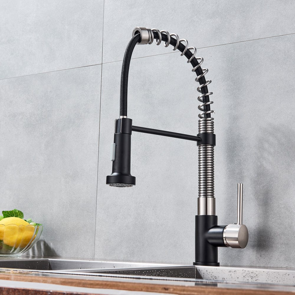 Bateria profesionala pentru bucatarie Swan, cu 2 functii de curgere, dus flexibil