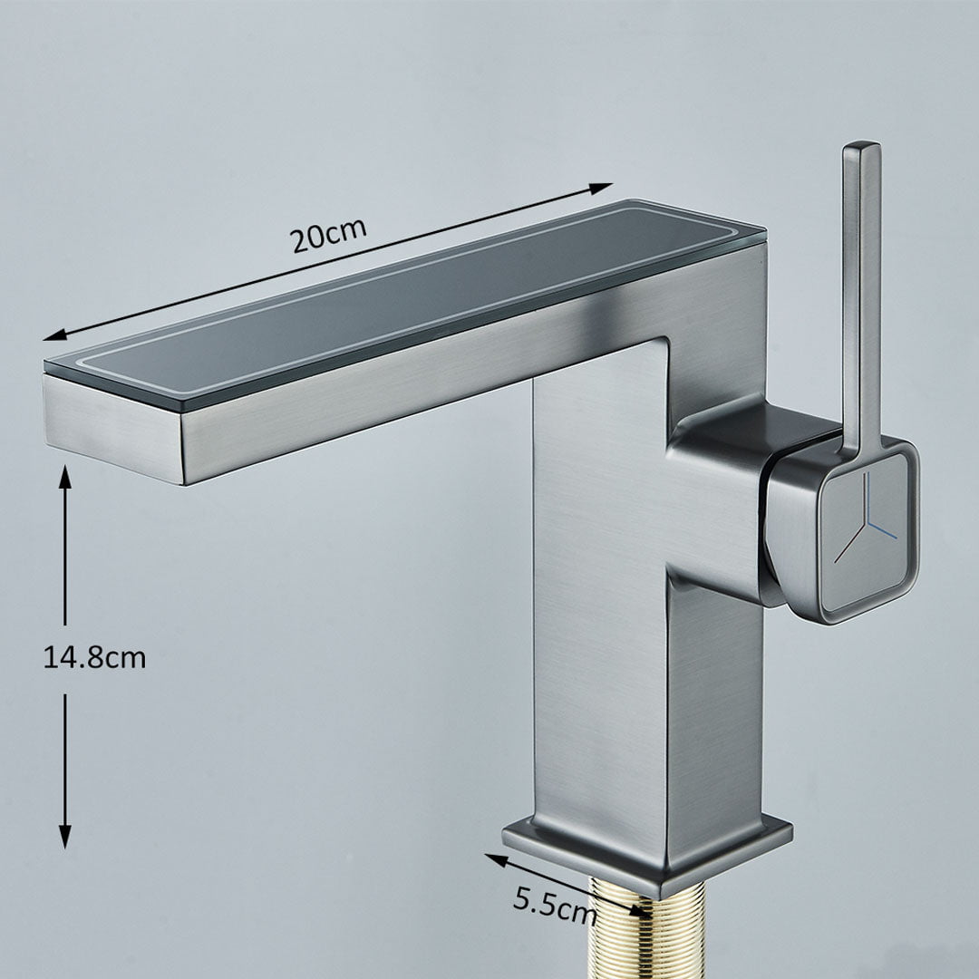 Baterie baie cu afișaj de temperatură, gri
