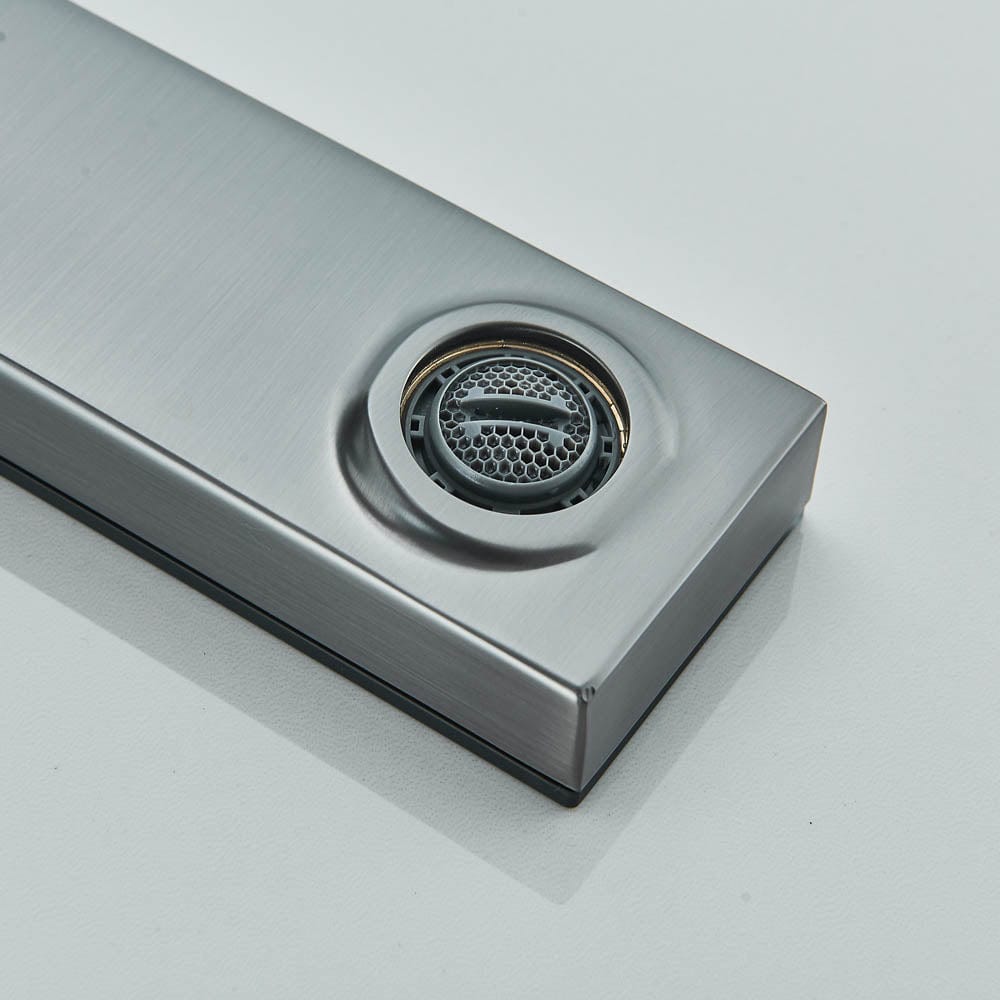 Baterie baie cu afișaj de temperatură, gri