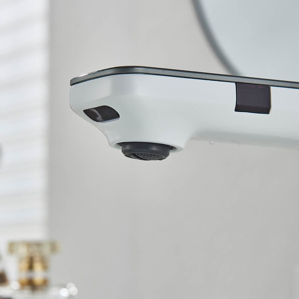 Baterie baie cu afisaj digital si senzor touchless, alb, cod 1477