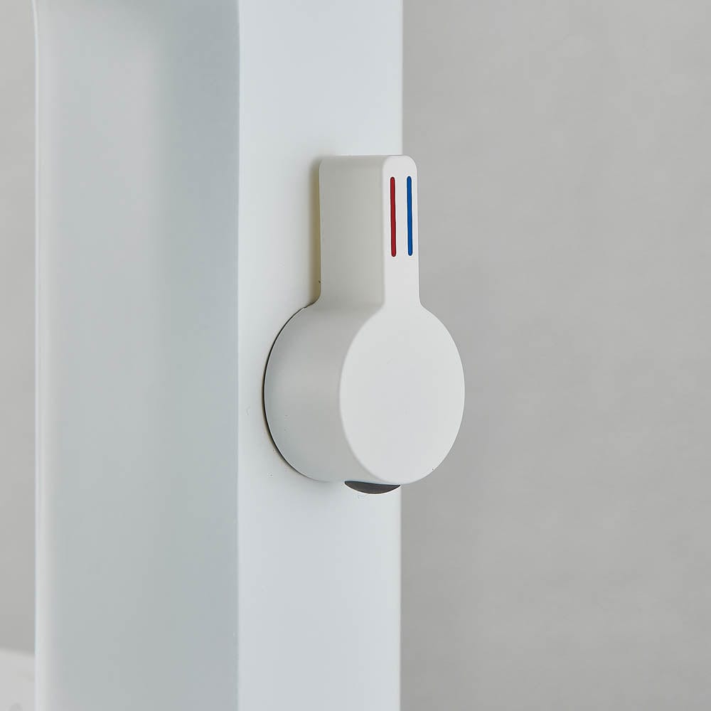 Baterie baie cu afisaj digital si senzor touchless, alb, cod 1477