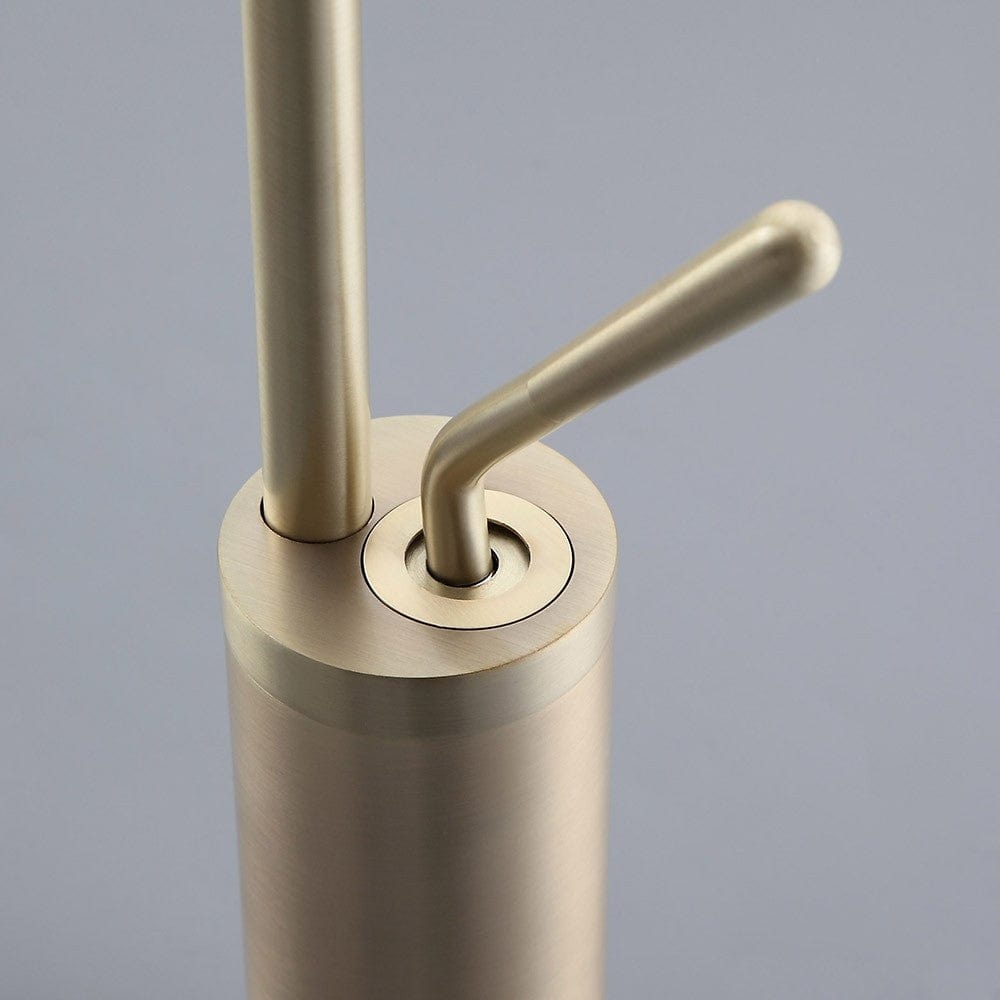 Baterie baie, inalta,auriu, cu monocomanda si pipa flexibila 360 grade, 1264