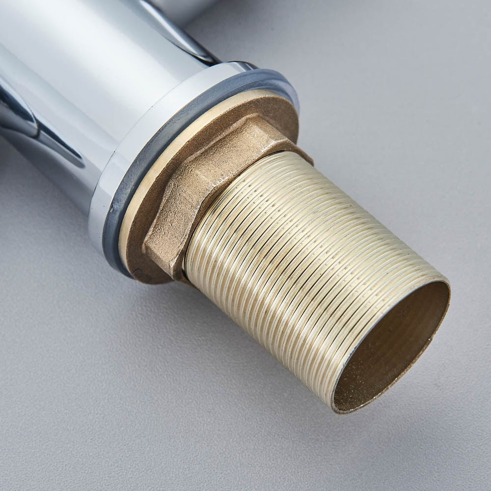 Baterie bucatarie cu 3 cai pentru filtru de purificare, argintiu cromat