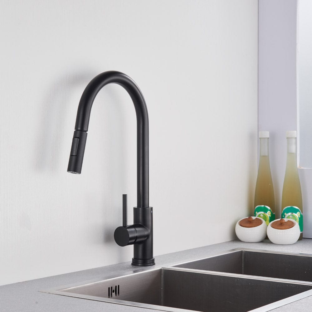 Baterie bucatarie, cu dus extractibil si 2 functii de curgere