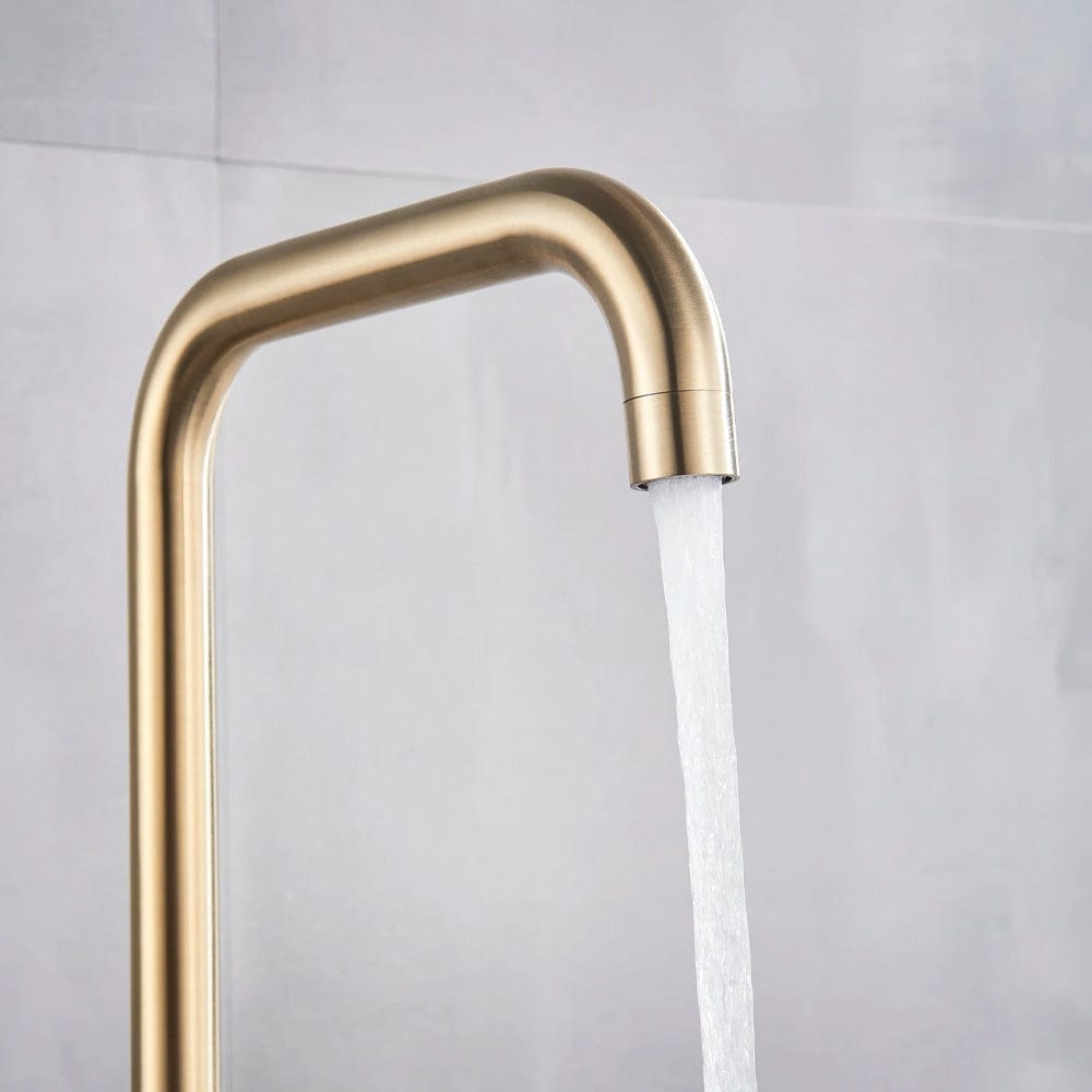 Baterie bucatarie cu monocomanda, auriu mat