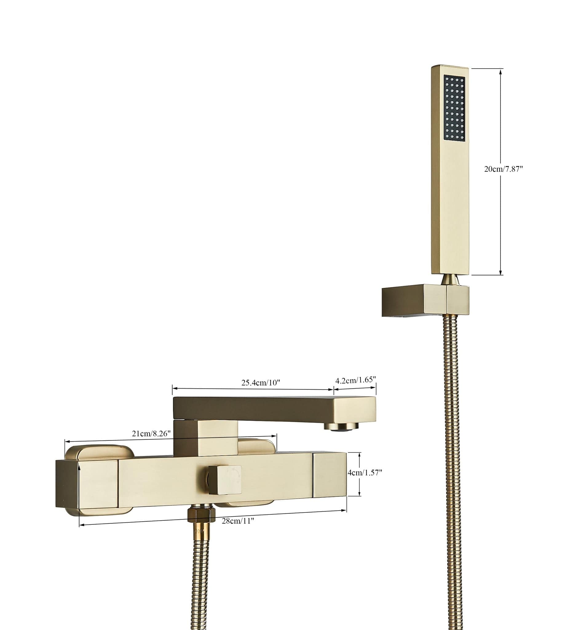 Baterie cada, auriu mat