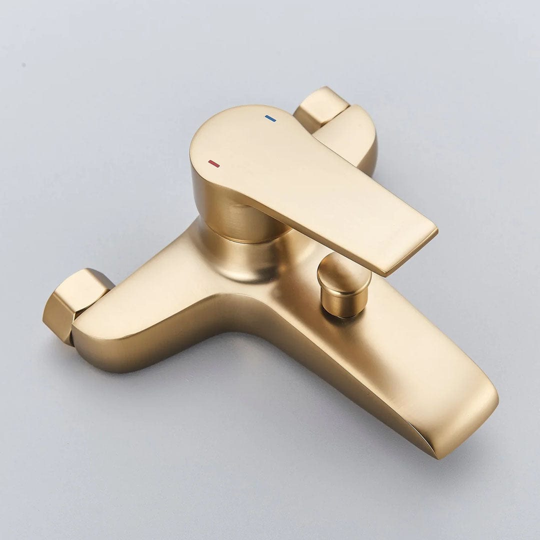 Baterie cada cu dus de mana, auriu