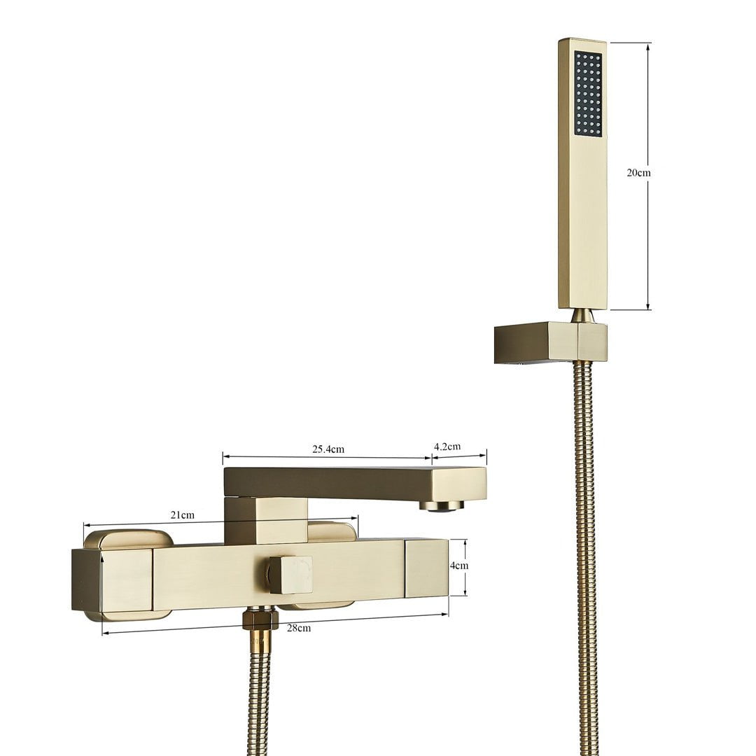 Baterie cadă, negru mat