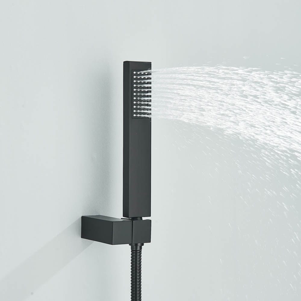 Baterie cadă, negru mat