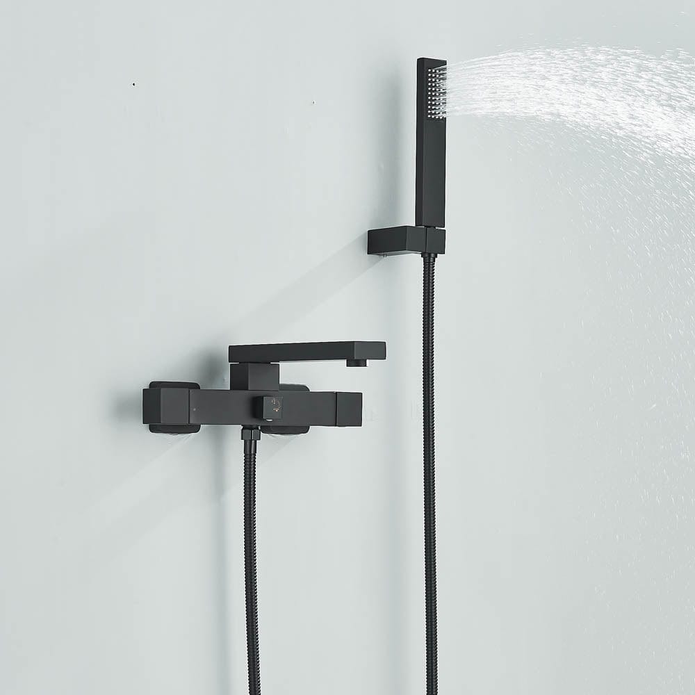 Baterie cadă, negru mat