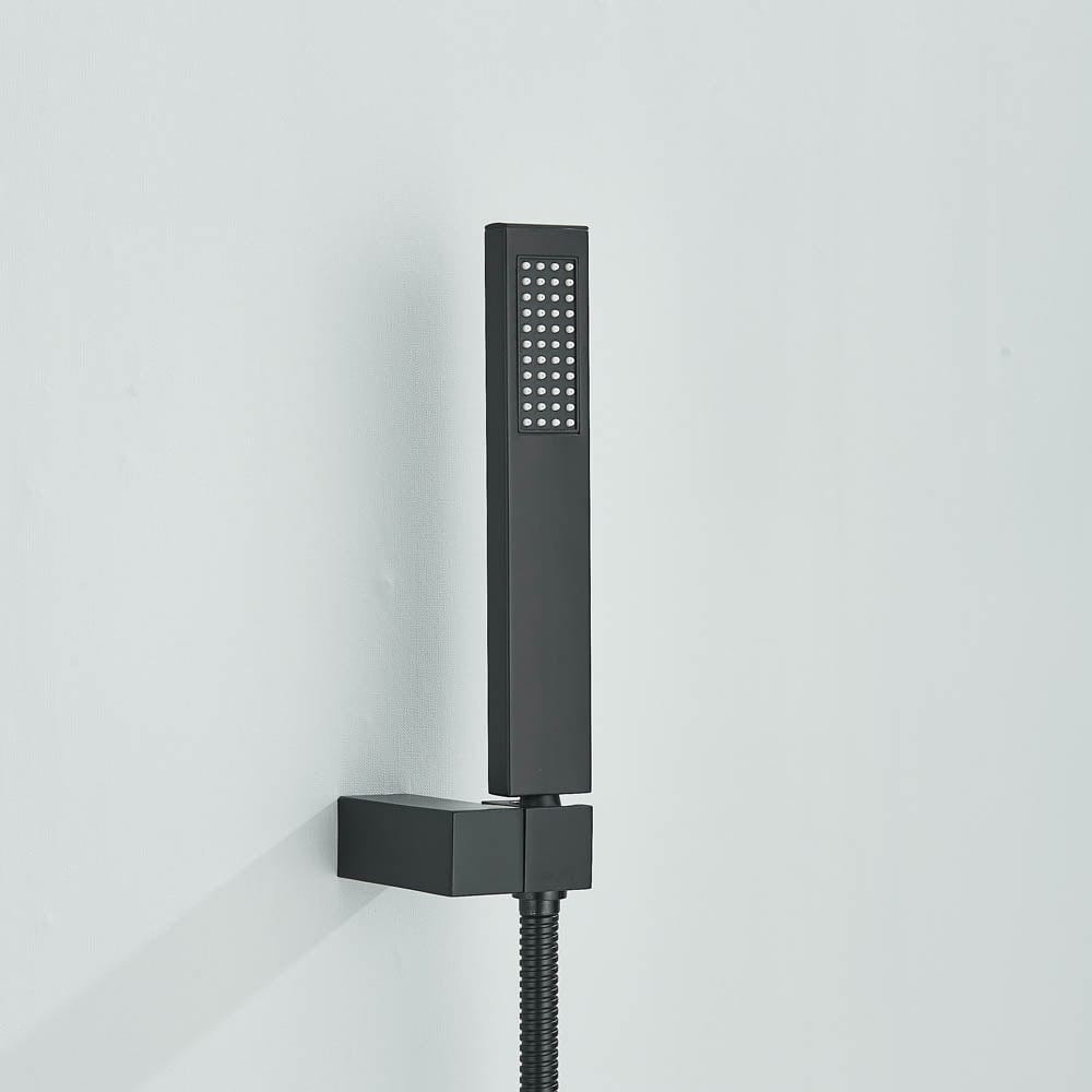 Baterie cadă, negru mat