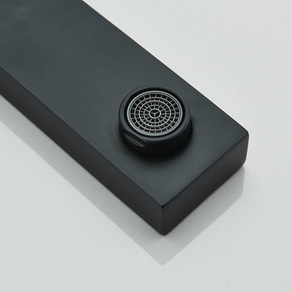 Baterie cadă, negru mat