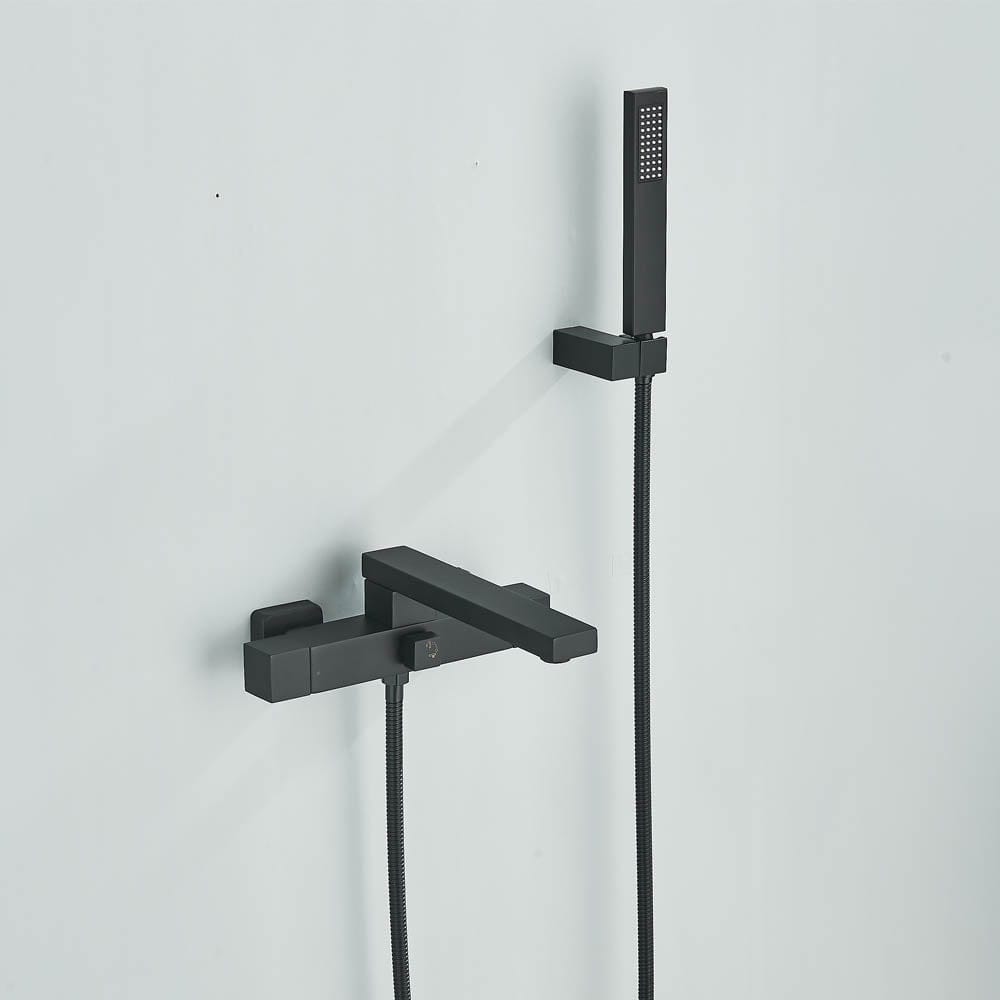 Baterie cadă, negru mat