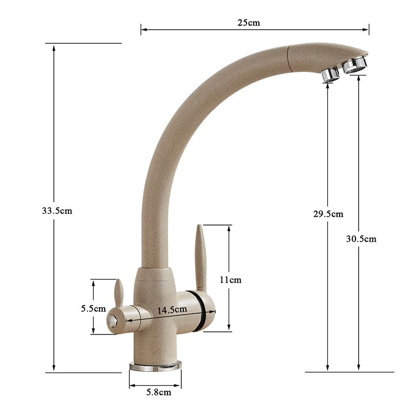 Baterie cu 3 cai pentru filtru de purificare