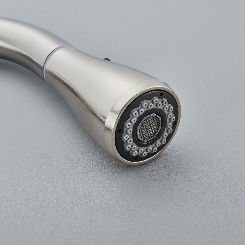 Baterie cu 3 cai pentru filtru de purificare si dus extractibil, argintiu nichelat