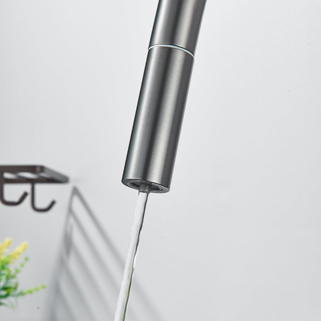 Baterie cu filtru de purificare si dus extractibil, gri mat