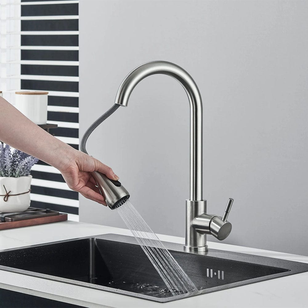 Baterie de bucatarie/baie, cu dus extractibil