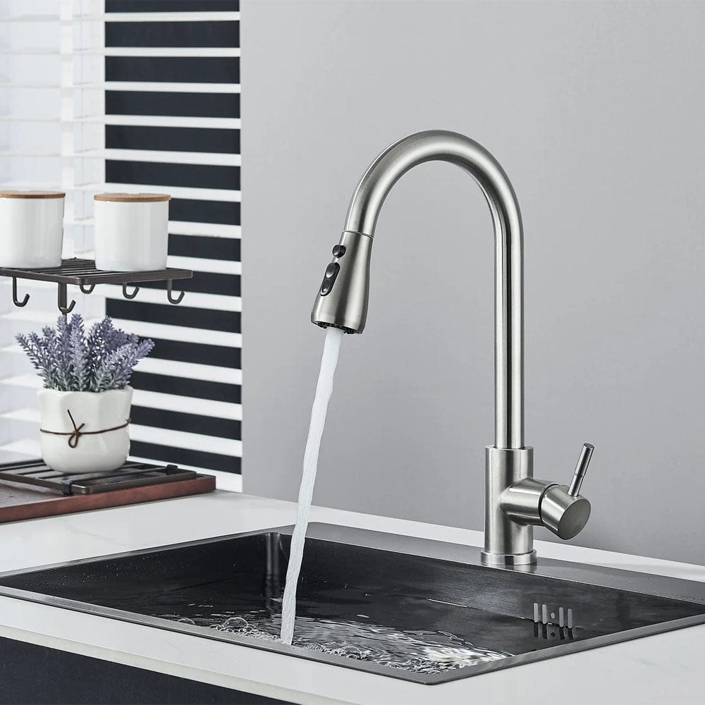 Baterie de bucatarie/baie, cu dus extractibil