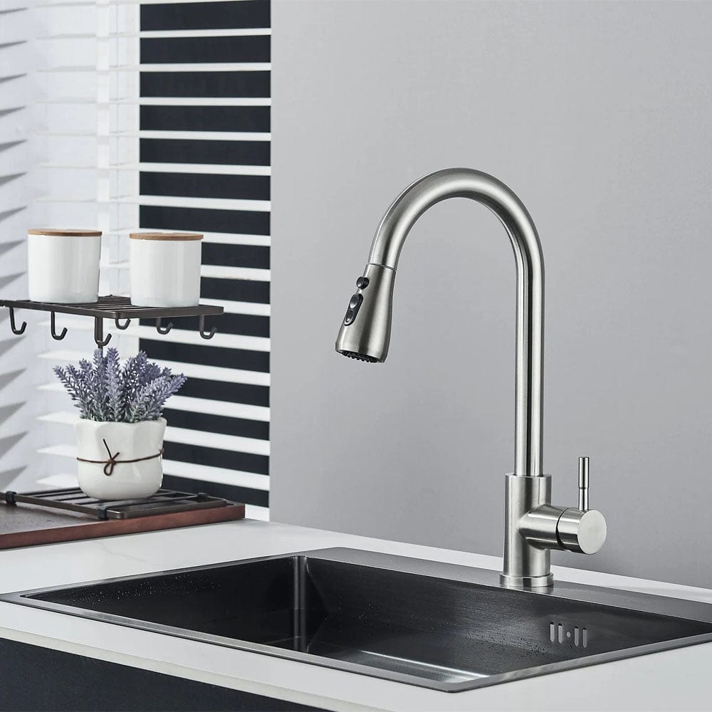 Baterie de bucatarie/baie, cu dus extractibil