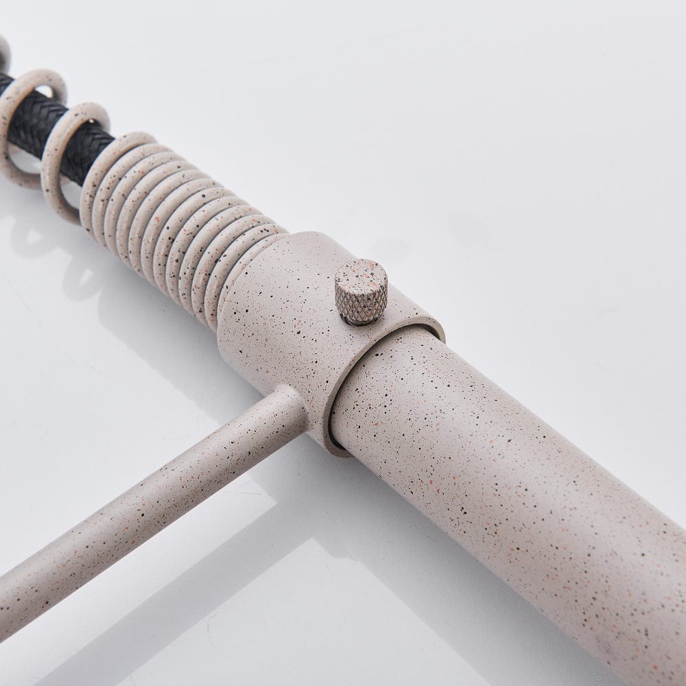 Baterie de bucatarie, bej cu aspect granit, cu 2 functii de curgere si dus flexibil