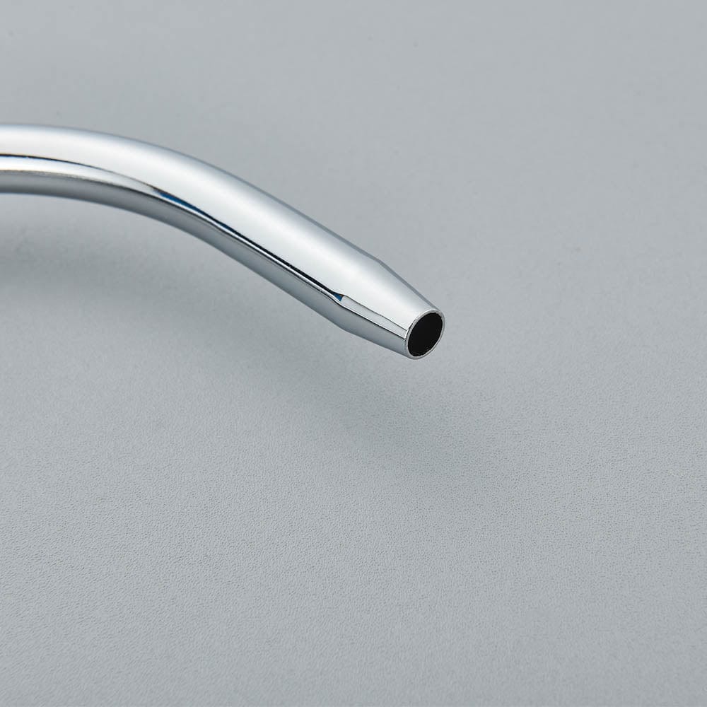 Baterie de bucatarie cu 3 căi, argintiu lucios, cu 2 funcții de curgere și duș extractibil