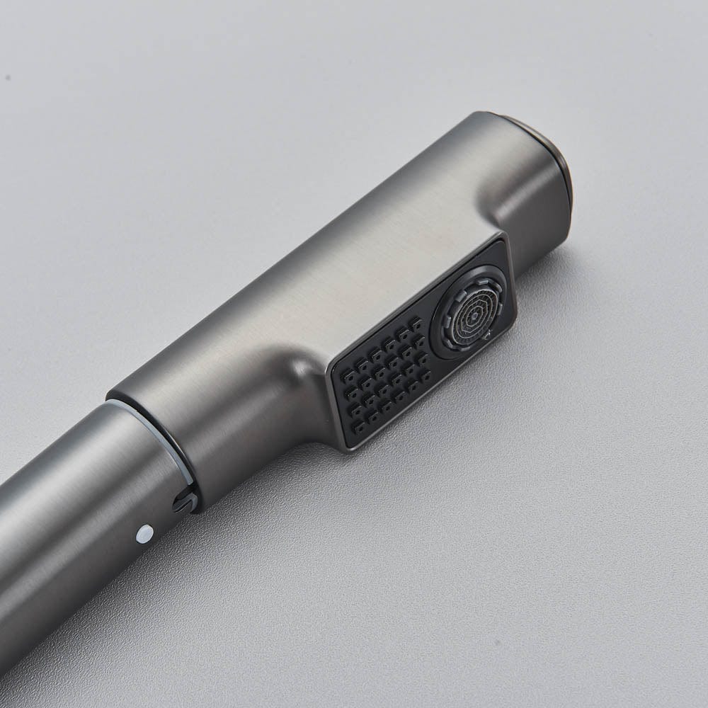 Baterie de bucatarie cu afisaj de temperatura, gri