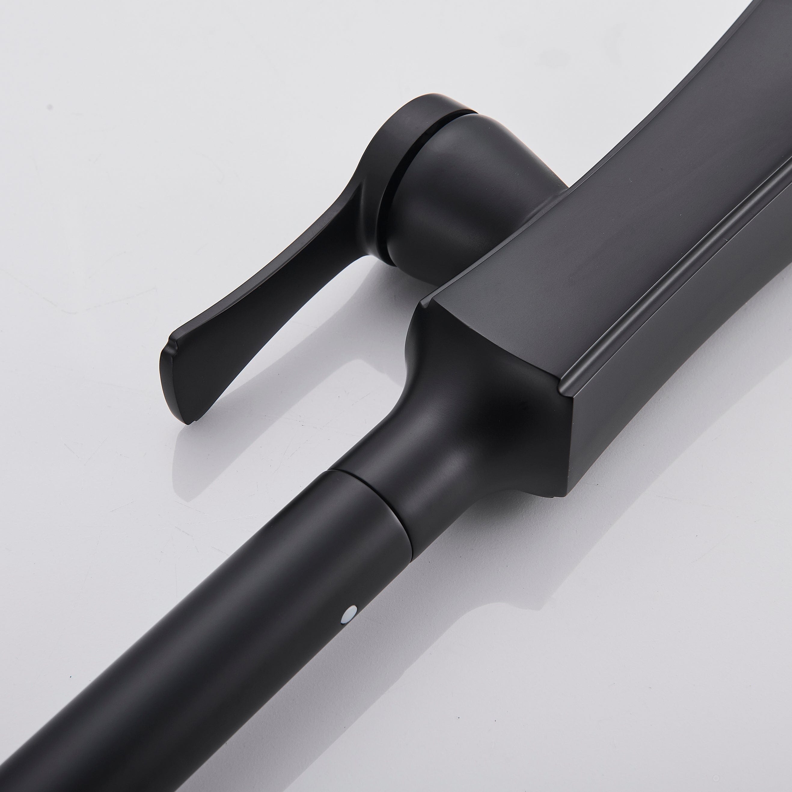 Baterie de bucatarie, negru mat, cu 2 funcții de curgere si dus extractibil