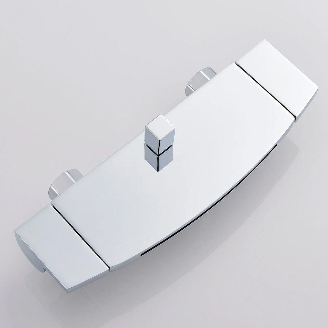 Baterie de cada cu cascada si dus de mana, argintiu cromat