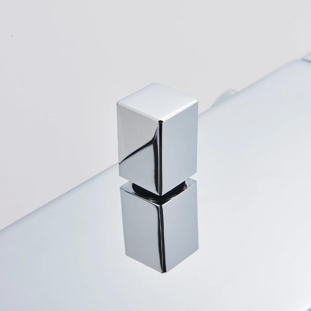 Baterie de cada cu cascada si dus de mana, argintiu cromat