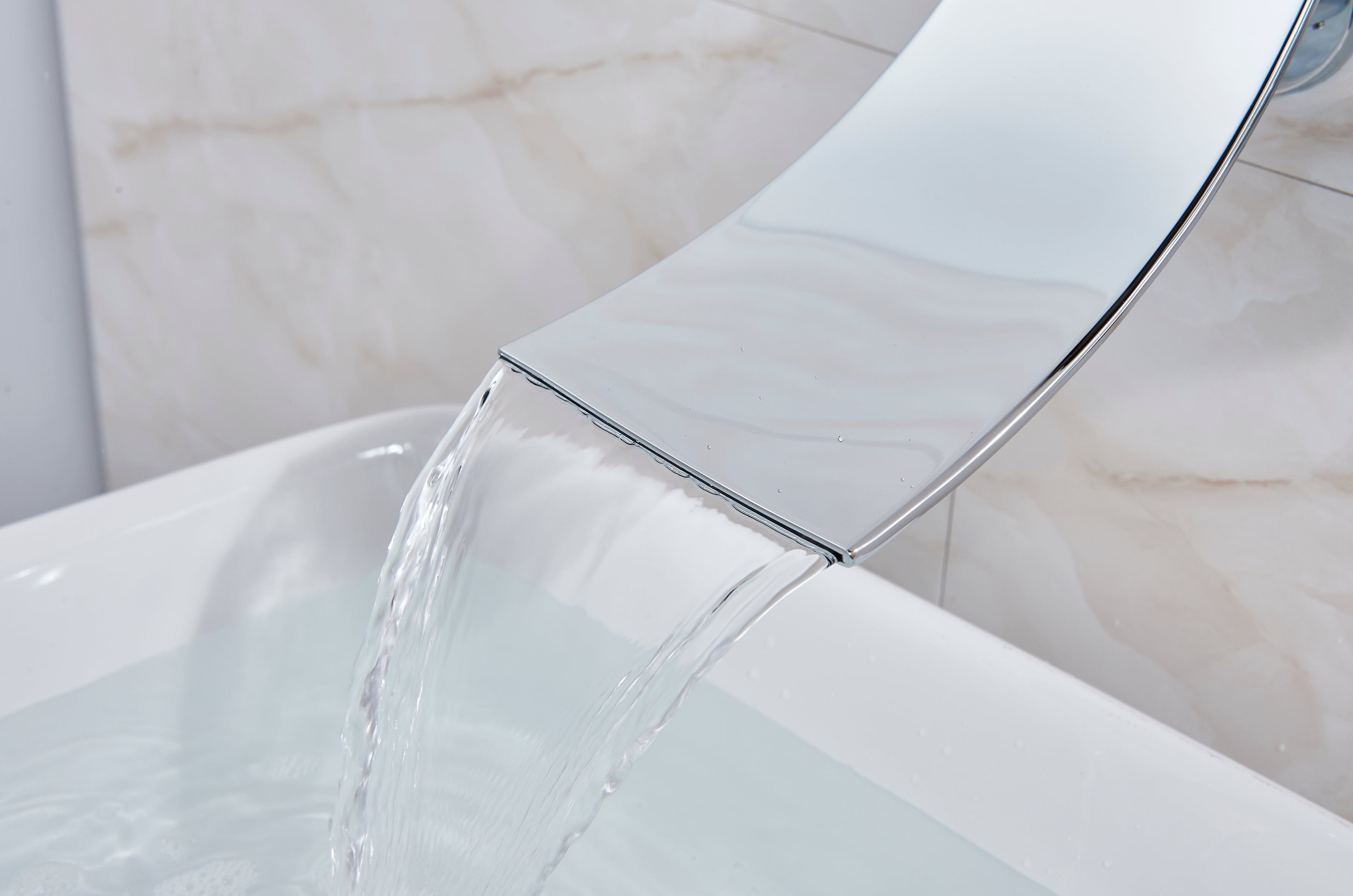 Baterie de cada incastrata Alexa S1277, cascada si dus de mana, crom lucios