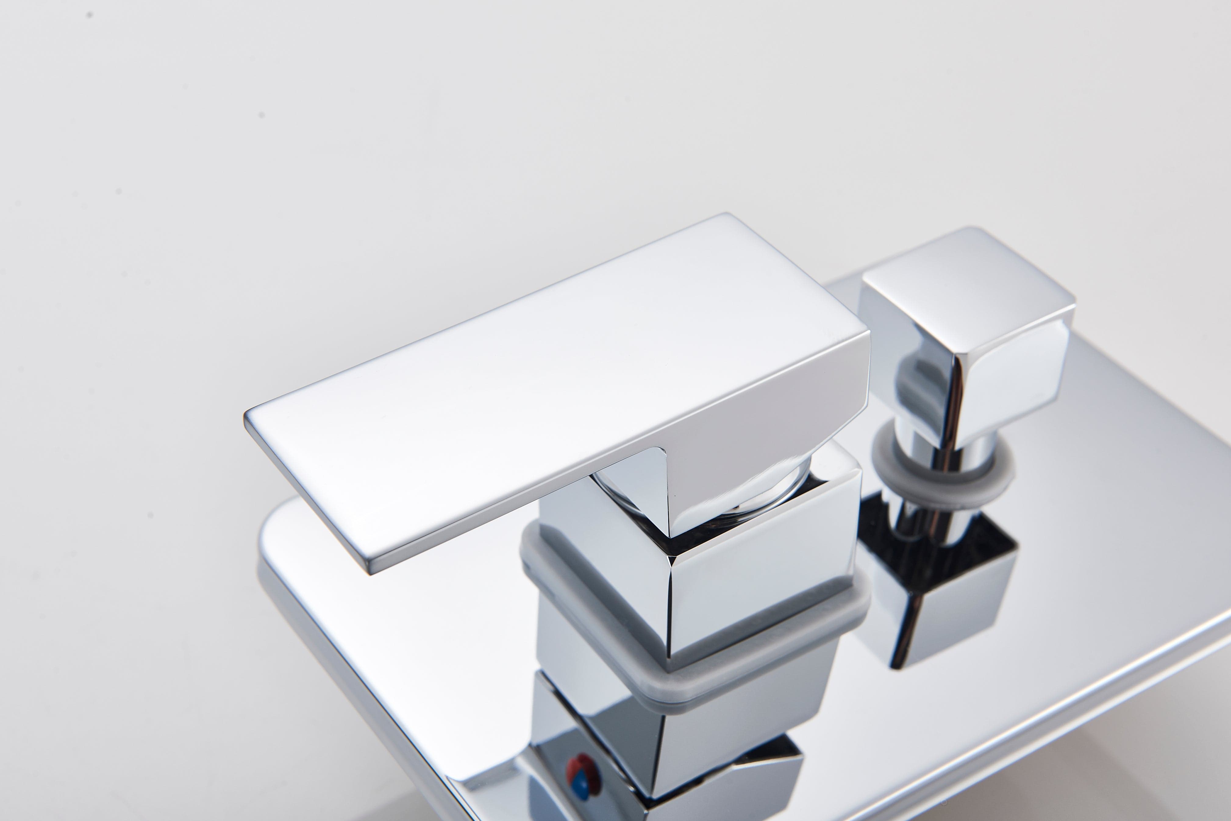 Baterie de cada incastrata Alexa S1277, cascada si dus de mana, crom lucios