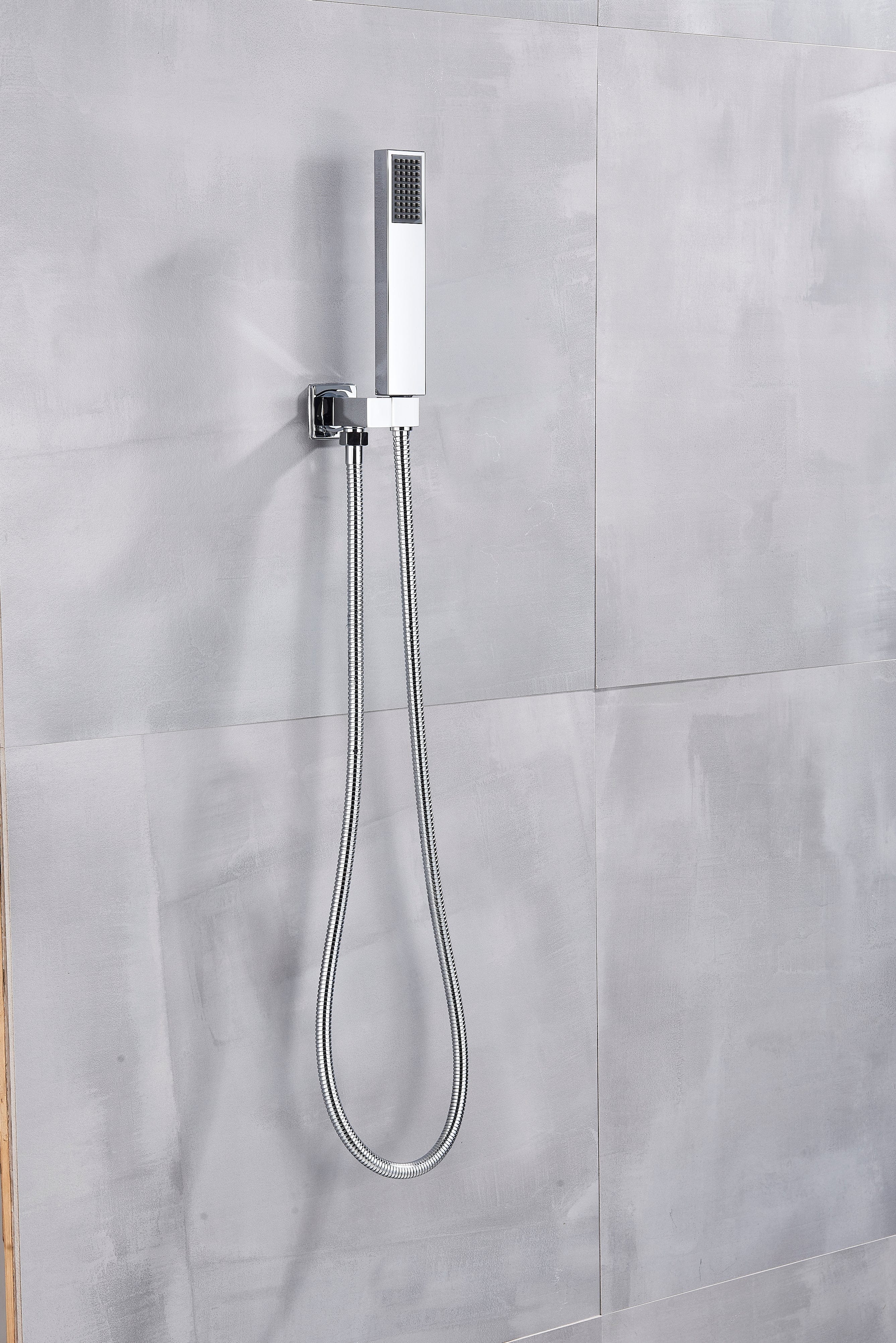 Baterie de cada incastrata Alexa S1277, cascada si dus de mana, crom lucios