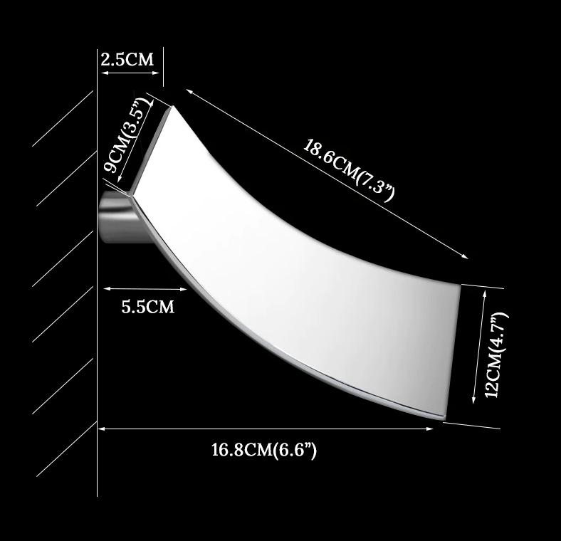 Baterie de cada incastrata Alexa S1277, cascada si dus de mana, crom lucios