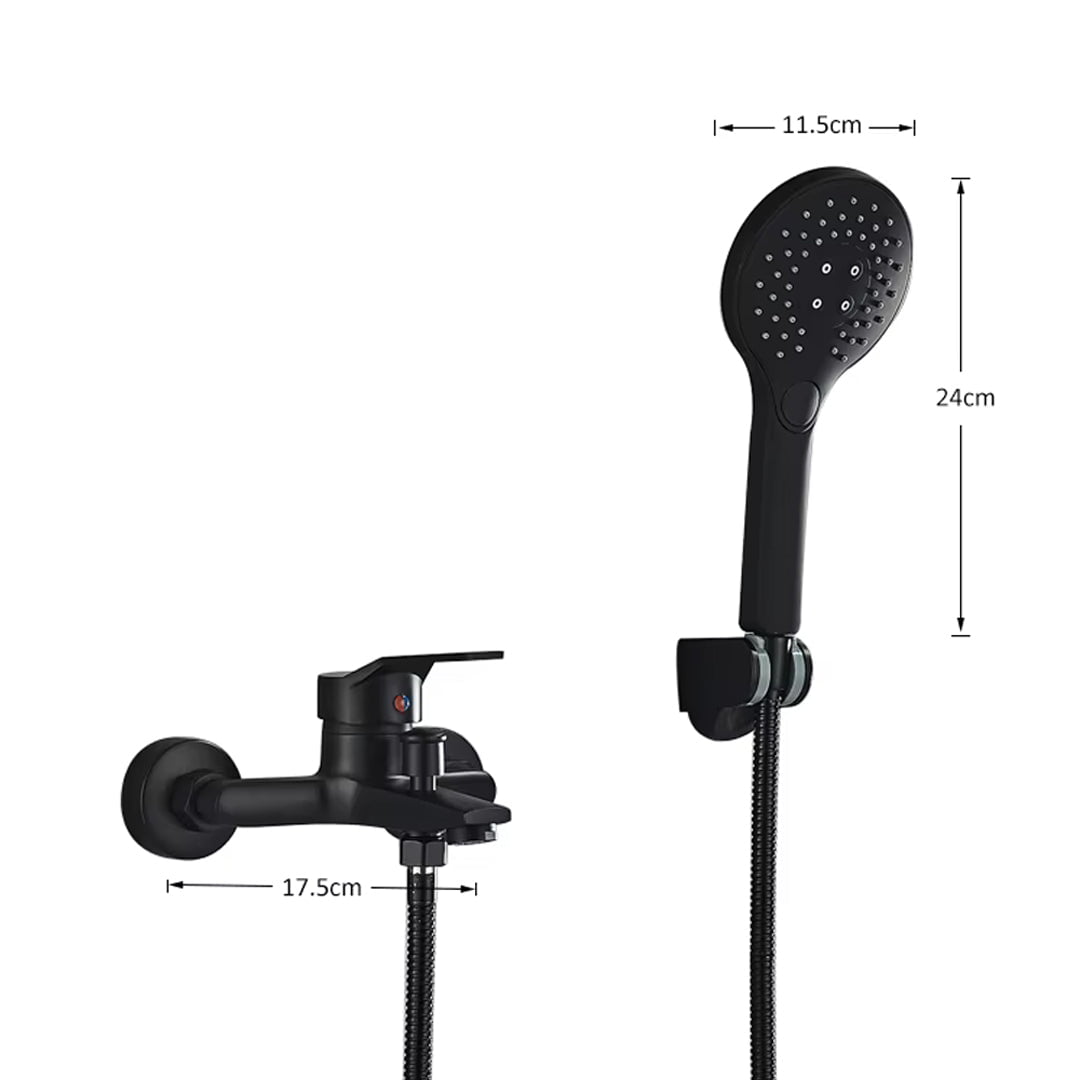 Baterie de cada, negru mat