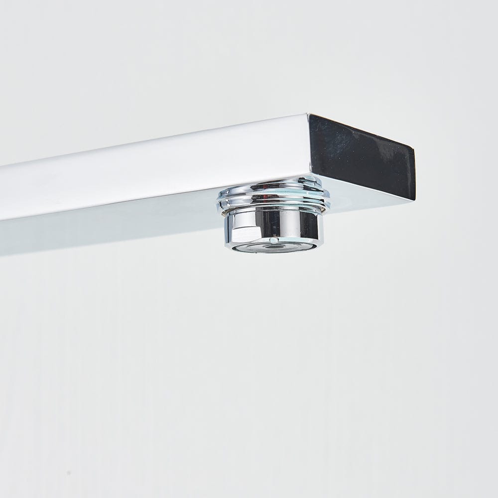 Baterie freestanding cu cadru patrat, argintiu cromat