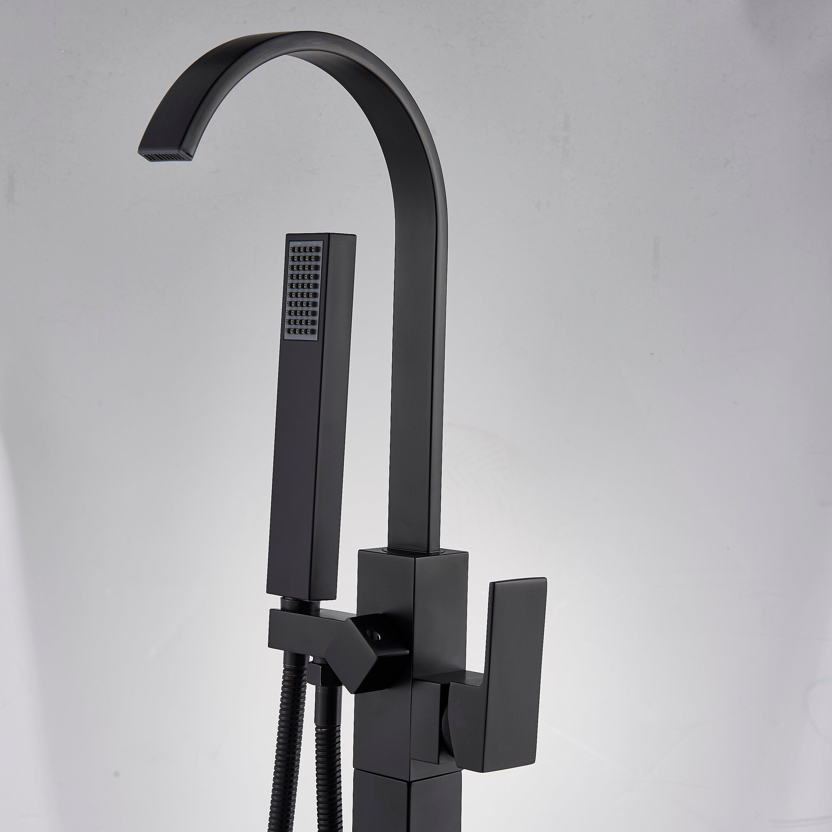 Baterie freestanding cu cadru patrat, cu 2 functii de curgere