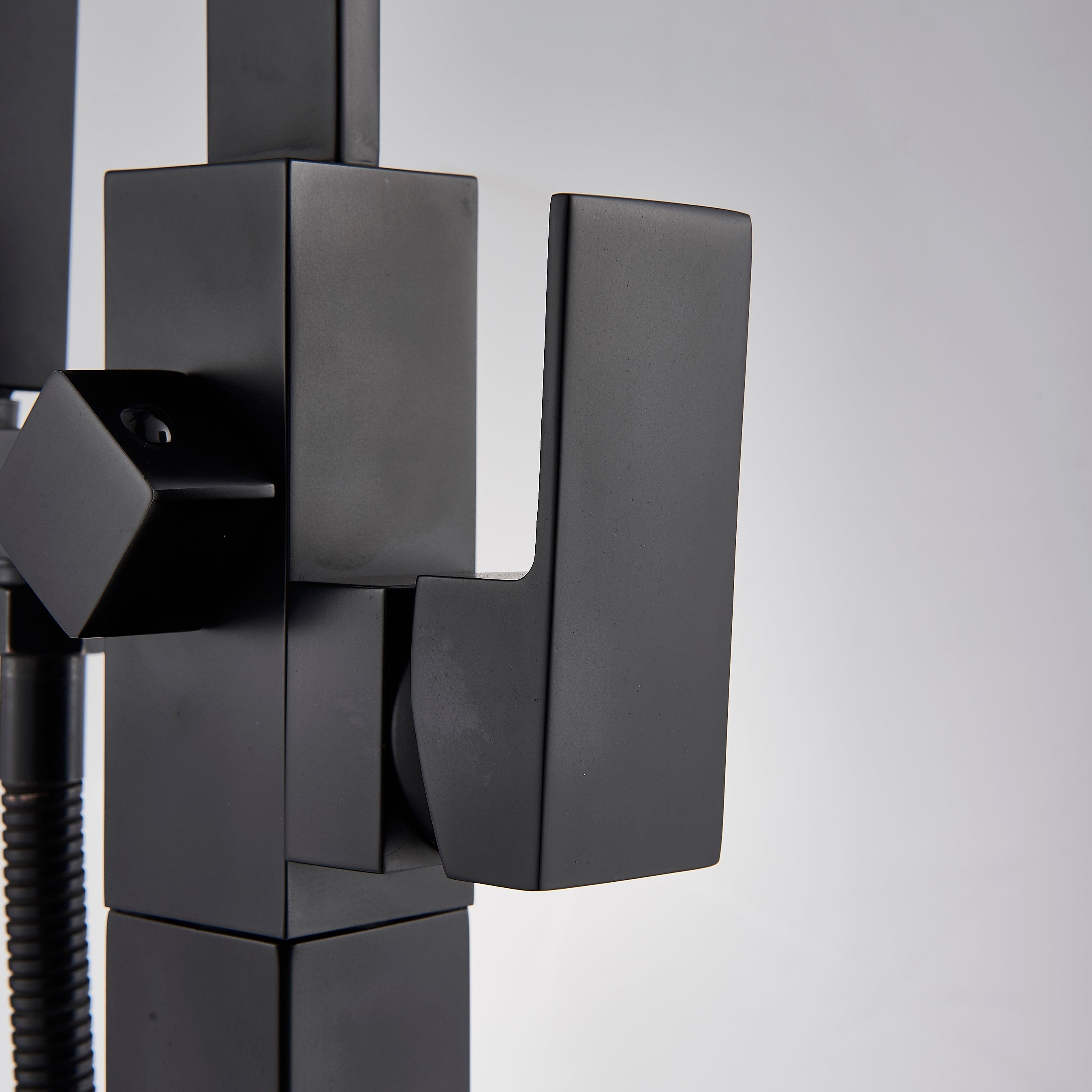 Baterie freestanding cu cadru patrat, cu 2 functii de curgere