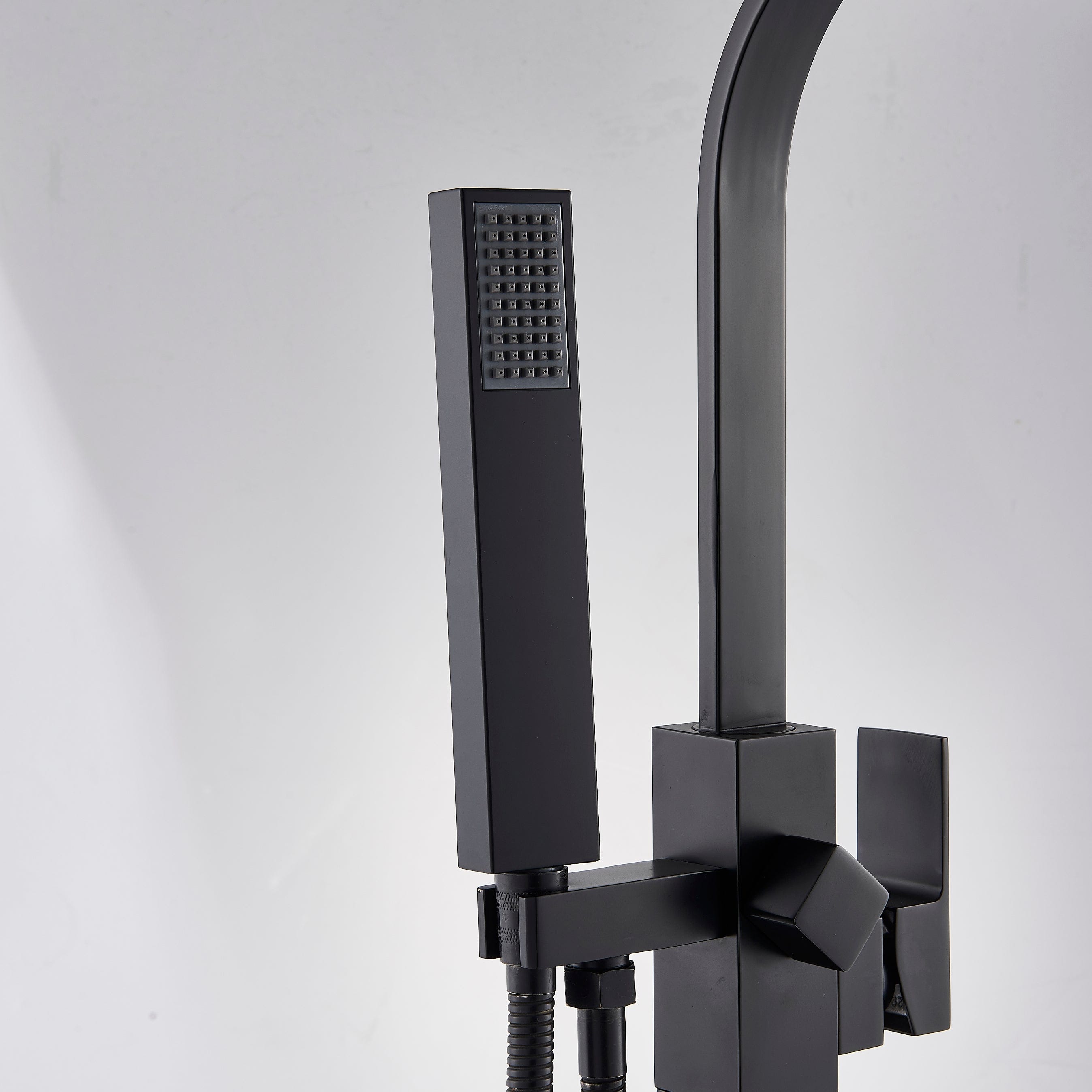 Baterie freestanding cu cadru patrat, cu 2 functii de curgere