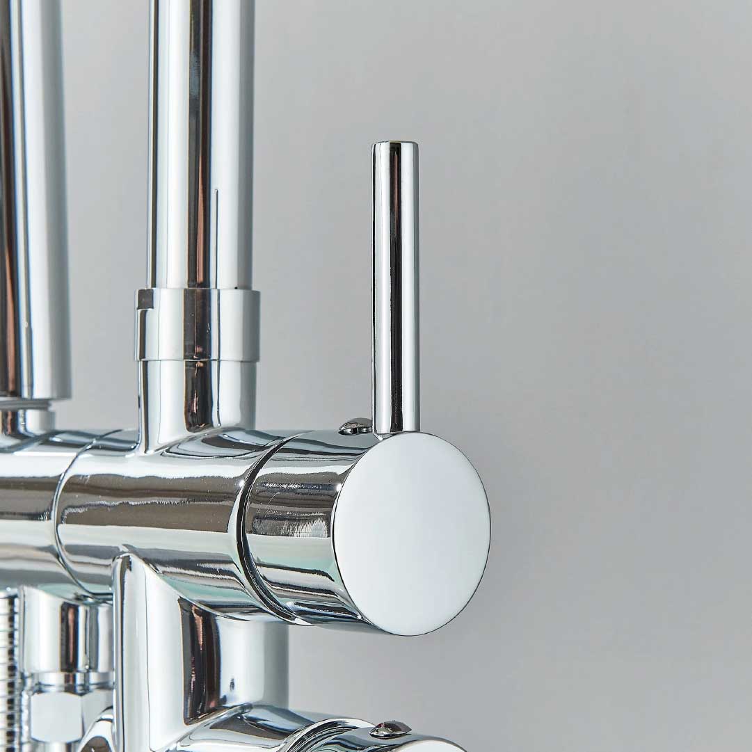 Baterie freestanding cu cadru rotund si rotire 360 grade