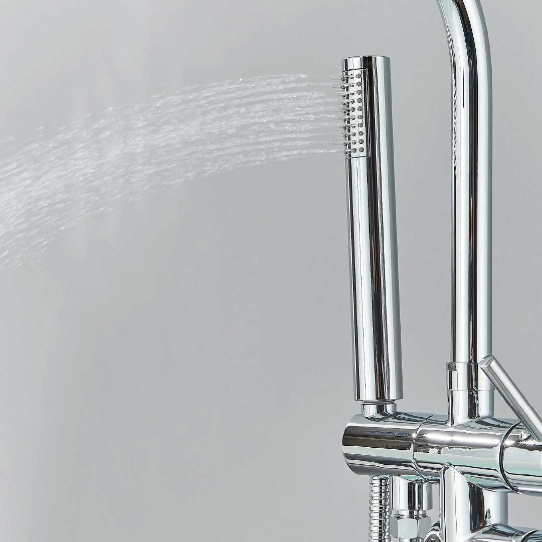 Baterie freestanding cu cadru rotund si rotire 360 grade