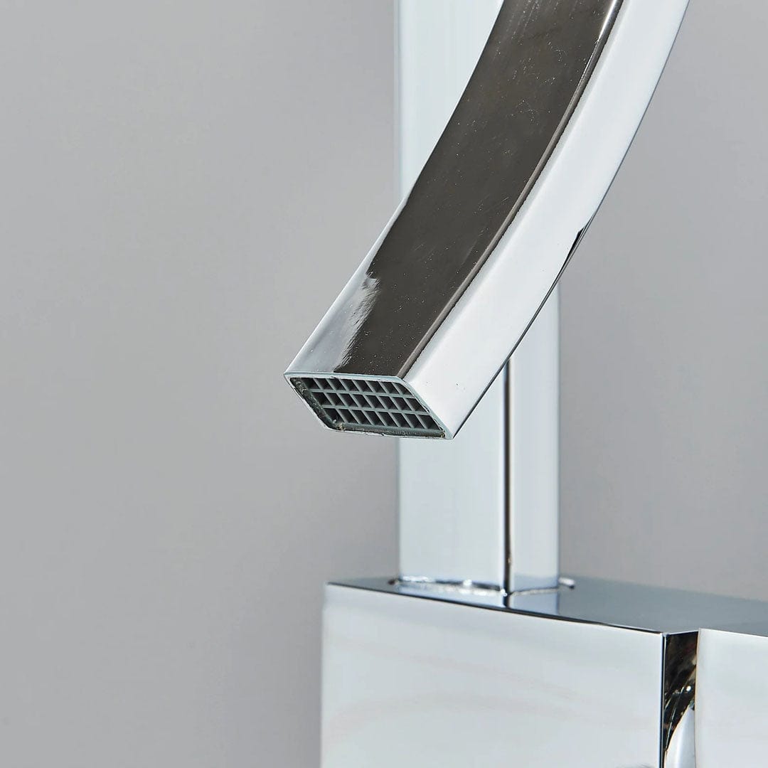 Baterie inalta lavoar, argintiu lucios