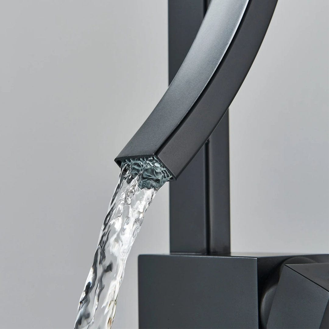 Baterie inalta lavoar, negru mat