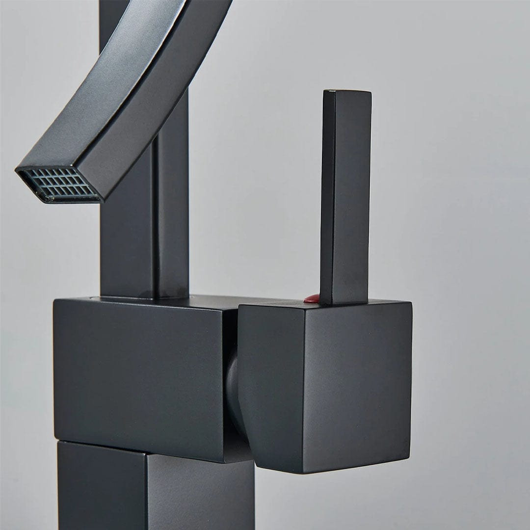 Baterie inalta lavoar, negru mat